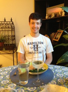 Perks of cooking with champagne-- getting to having to drink what's left!