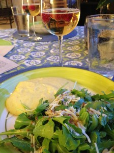 The cocktail had a pretty, golden hue.