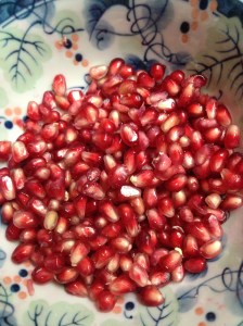 Stars of the show, no question.  SO excited for pomegranate season!