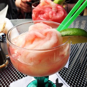 Ok, so this isn't exactly detox food, but this post-exams celebratory strawberry-lime margarita was too pretty and delicious not to share-- I hope it inspires you to imbibe a little too!