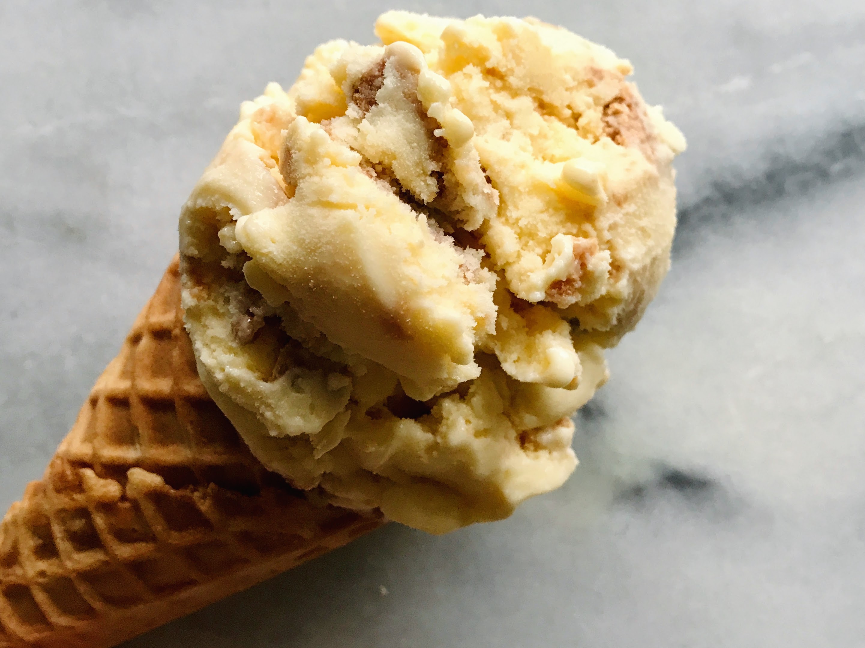 Lemon Buttermilk Shortbread Ice Cream | lawandlentils