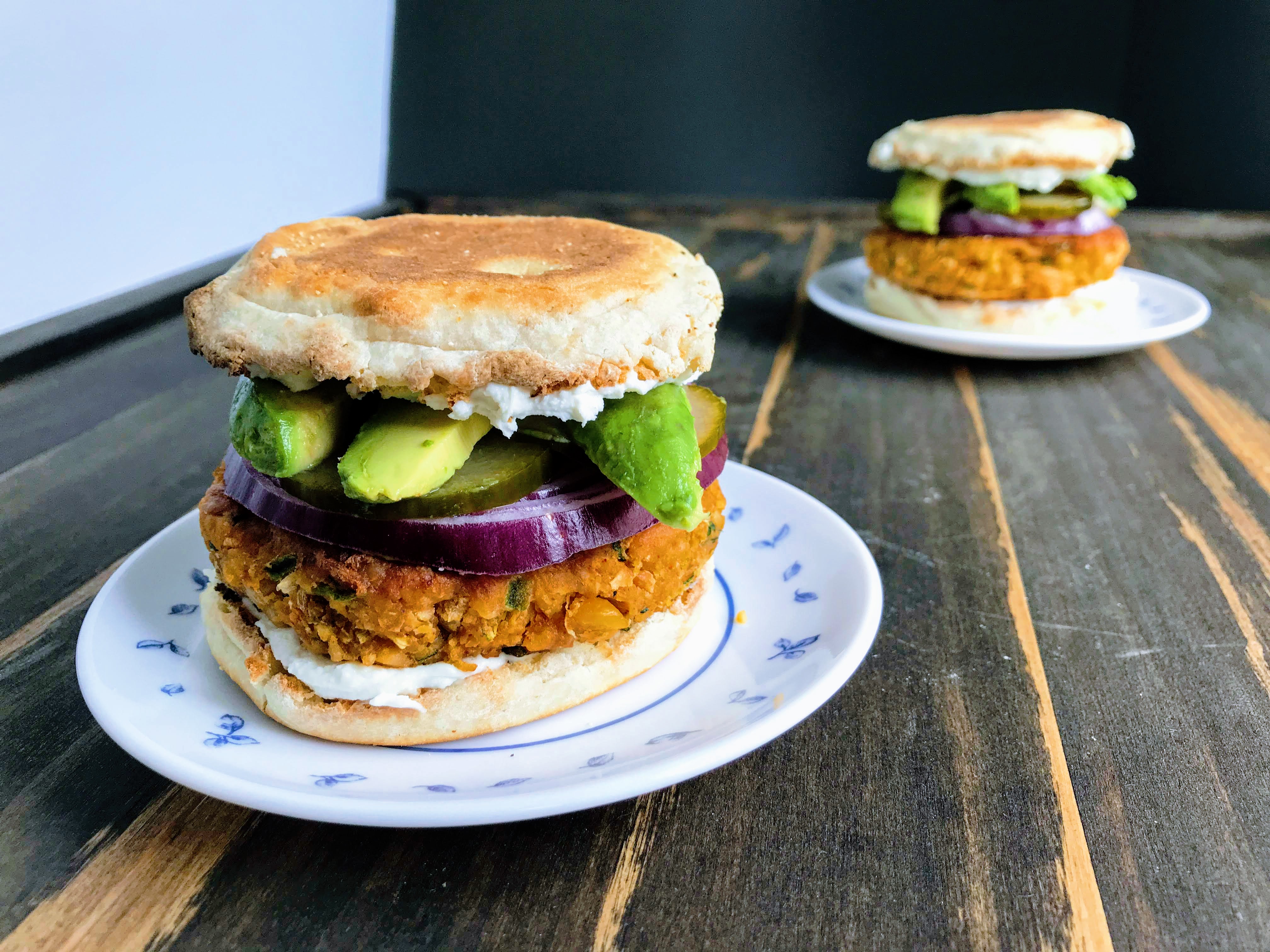 Zucchini-Chickpea Burgers | lawandlentils