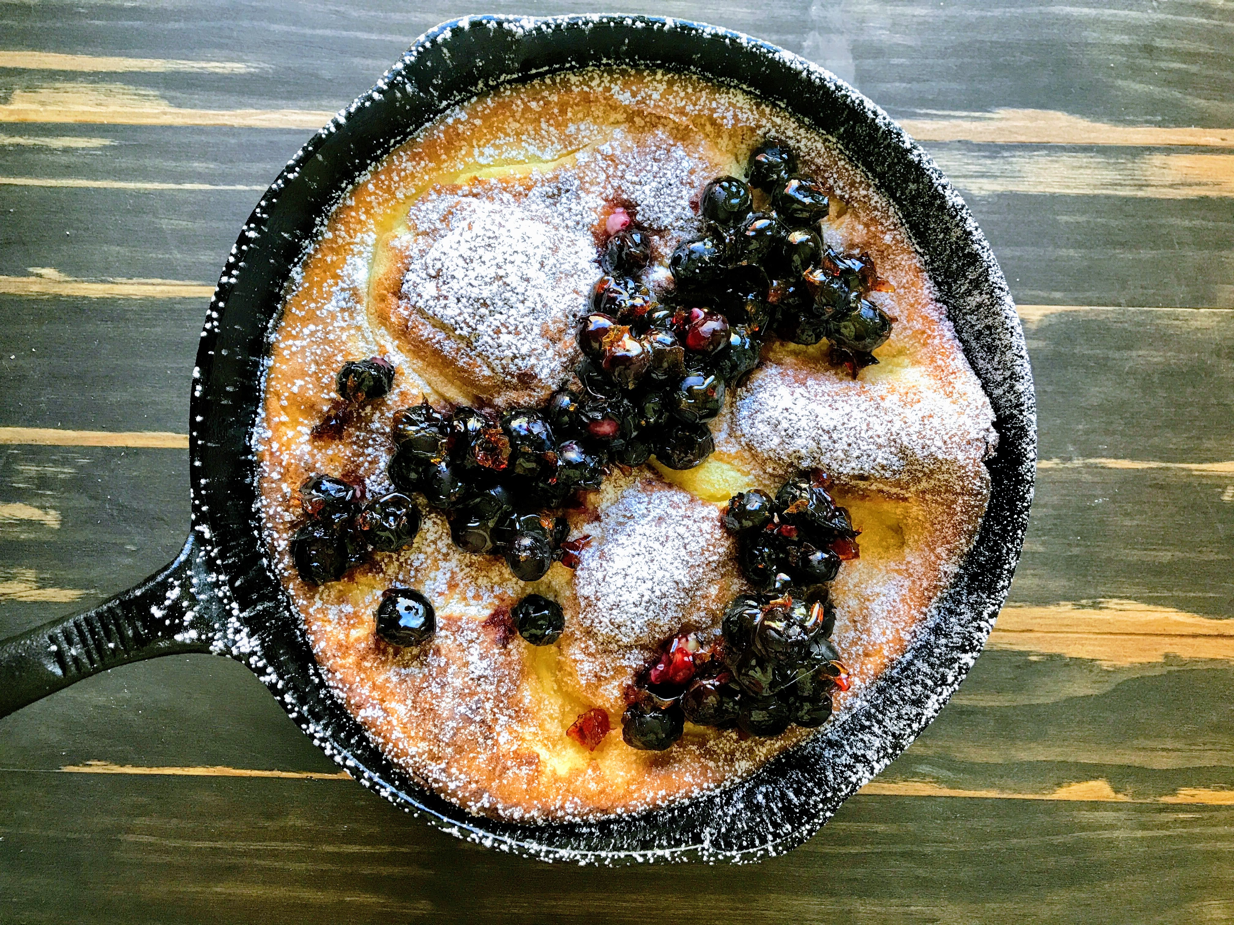 Orange Buttermilk Cornmeal Dutch Baby
